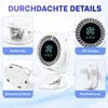 Clip Ventilator Akku leise, USB Tischventilator mit LED Produktbild-Vorschau 5