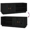 The Living Store TV-Schrank Schwarz 105x34x40 cm Massivholz Produktbild-Vorschau 6