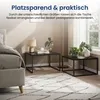 Couchtisch 2er Set mit Metallgestell, Wohnzimmertisch Produktbild-Vorschau 6