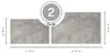 andiamo Badematte Florida grau Set 40 x 60 cm + 60 x 100 cm Produktbild-Vorschau 2