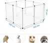 EUGAD Freigehege Welpenauslauf DIY 8 Platten Transparent, Produktbild-Vorschau 3