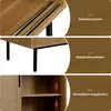 MODFU Buffet Rustique - Meuble de Rangement en Bois Noyer Voir les images du produit 5