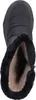 A top-down view of a black winter boot with faux fur lining. Anteprima dell’immagine prodotto