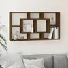 vidaXL Wandregal mit 8 Fächern Braun Eichen-Optik -  Produktbild-Vorschau 10