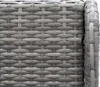 vidaXL Garten-Ecksofas 2 Stk. Poly Rattan Grau Produktbild-Vorschau 4