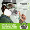 Masque de protection respiratoire avec écran facial et Voir les images du produit 2