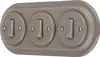 Unterputz Porzellan Retro Schalter, 3-fach, All-in-One, SET Produktbild-Vorschau 1