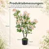 KOMFOTTEU 90cm Kunstbaum mit Rosa Blüten, Künstlicher Produktbild-Vorschau 9