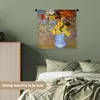 MuchoWow® Wandteppich Wandbehang Vase mit Gänseblümchen und Produktbild-Vorschau 4