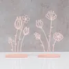 2er Set Metall Blume H18cm  Altrosa Deko-Aufsteller Produktbild-Vorschau 3