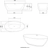 HOME DELUXE - freistehende Badewanne - DELIA, Weiß - Maße: Produktbild-Vorschau 8