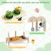 COSTWAY Cucina da esterno per bambini, cucina in legno con Anteprima dell’immagine prodotto 6