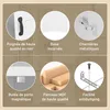 OKWISH Meuble de Salle de Bains - Armoire avec 4 Étagères Voir les images du produit 5