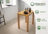 Woodroom Tisch Kota Hevea massiv eichefarbig lackiert Produktbild-Vorschau 4