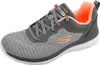 A single gray and orange Skechers athletic shoe is shown from the side against a white background. Anteprima dell’immagine prodotto