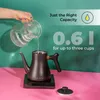 Bouilloire électrique CHiATO flowPLAY Classic, 0.6 l – noir Voir les images du produit 7
