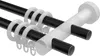 Interdeco Gardinenstange / Vorhangstange Schwarz / Weiß, Produktbild-Vorschau 3