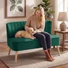 HOMCOM Sofa 2-Sitzer Stoffsofa Couch Polstersofa Loungesofa Produktbild-Vorschau 8
