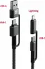 Swissten - Cabo Polyamid USB-C 4v1 1,5 m (antracit) Produktbild-Vorschau 10