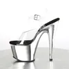 ADORE-708 Damen Sandale von Pleaser, Transparent Schwarz Produktbild-Vorschau 6