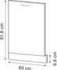 Geschirrspülblende Vicco R-Line Schwarz Beton 60 cm ohne Produktbild-Vorschau 2