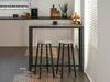Barový set 120x40 SERGIO - beton / černý Náhled obrázku produktu 1