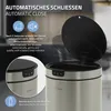 ML-Design Mülleimer mit Sensor 40L rund, Edelstahl Silber Produktbild-Vorschau 4