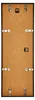 The back of a black picture frame with mounting hardware. Produktbild-Vorschau