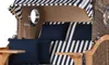 Strandkorb-Set - bene living - Ammersee Teak - PE grau - Produktbild-Vorschau 4