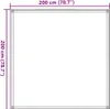 vidaXL Dywan namiotowy 200x200 cm antracytowy Podgląd zdjęcia produktu 6