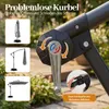 Parasol COSTWAY 250 cm, prostokątny, z podstawą i korbą, Podgląd zdjęcia produktu 7