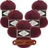 5 x ALIZE Lanagold 57 Bordeaux mit Label Produktbild-Vorschau 1