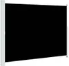 A black retractable side awning is shown against a white background. Produktbild-Vorschau