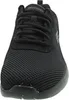 A close-up, front-facing view of a black Skechers sneaker. Produktbild-Vorschau