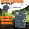 GARANTIA ECO-MASTER composteur en plastique 300 litres noir Voir les images du produit 3