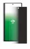 A privacy screen protector is shown placed over a smartphone. Produktbild-Vorschau