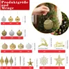Zestaw bombek świątecznych LZQ, 108-częściowe plastikowe Podgląd zdjęcia produktu 7