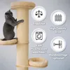 PET VIOLET Cat Tower A 185 cm – Wandmontierter Kratzbaum Produktbild-Vorschau 5