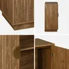 sweeek - Exotisches Sideboard 2 Türen 80cm - Mangoholzlook Produktbild-Vorschau 3
