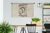MuchoWow® Wandteppich Wandbehang Fisch - Briefe - Vintage - Produktbild-Vorschau 2