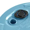 A close-up view of a blue planter with a black cap and some text instructions. Anteprima dell’immagine prodotto