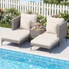 Conjunto de muebles de jardín de polirratán COSTWAY, de 5 Vista previa de la imagen del producto 9