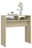 vidaXL Konzolový stôl Sonoma Oak 78x30x80 cm Materiál dreva Náhľad obrázku produktu 6