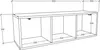 ArilaL table TV armoire murale 1 porte chêneReproduction. Voir les images du produit 7