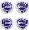 Oficjalna naklejka Lancia 3D, średnica 9 mm, 4 sztuki Podgląd zdjęcia produktu 1