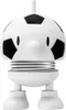 A white and black Hoptimist Football Bumble S figurine. Produktbild-Vorschau