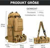 Sac à dos 2 en 1 imperméable de 100 litres pour homme - Voir les images du produit 3