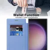 A person's hands are shown holding a credit card near a payment terminal, with a phone case and phone displayed below. Produktbild-Vorschau