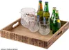Holztablett Servierbrett Deko Tablett eckig Vintage Produktbild-Vorschau 3
