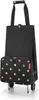 A black trolley bag with colorful polka dots. Produktbild-Vorschau